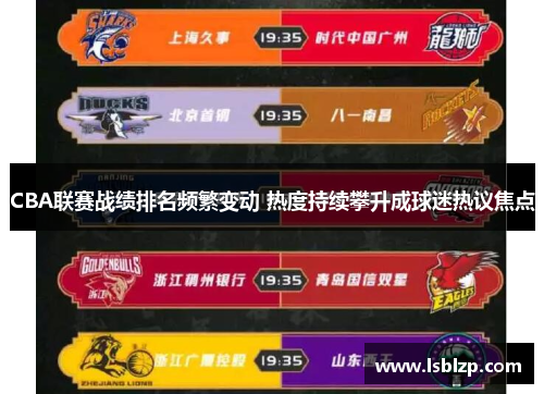CBA联赛战绩排名频繁变动 热度持续攀升成球迷热议焦点